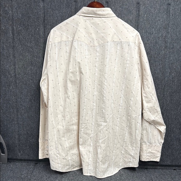 Youngbloods Cream Western Style Casual Button Down Shirt - Picture 3 of 5